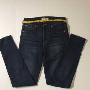Madewell 9” High Rise Skinny jeans